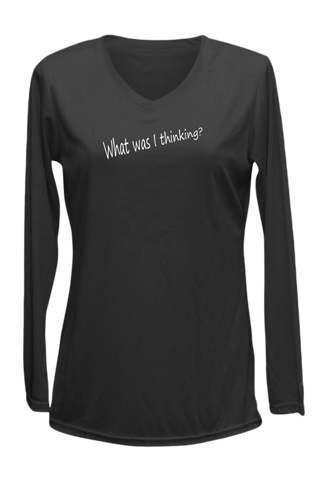 Women's Reflective Long Sleeve Shirt - Good Idea - Front - Black