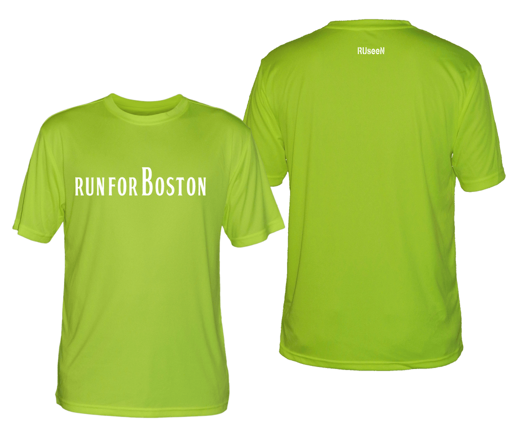 Men's Reflective Short Sleeve Shirt – Run for Boston