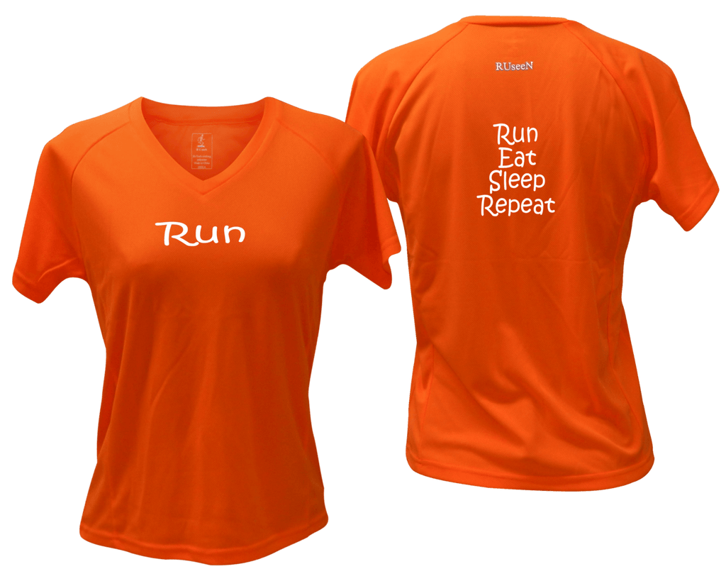 Women's Reflective Short Sleeve Shirt – Run Eat Sleep Repeat